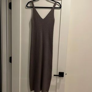 Grey Zara knit MIDI dress.